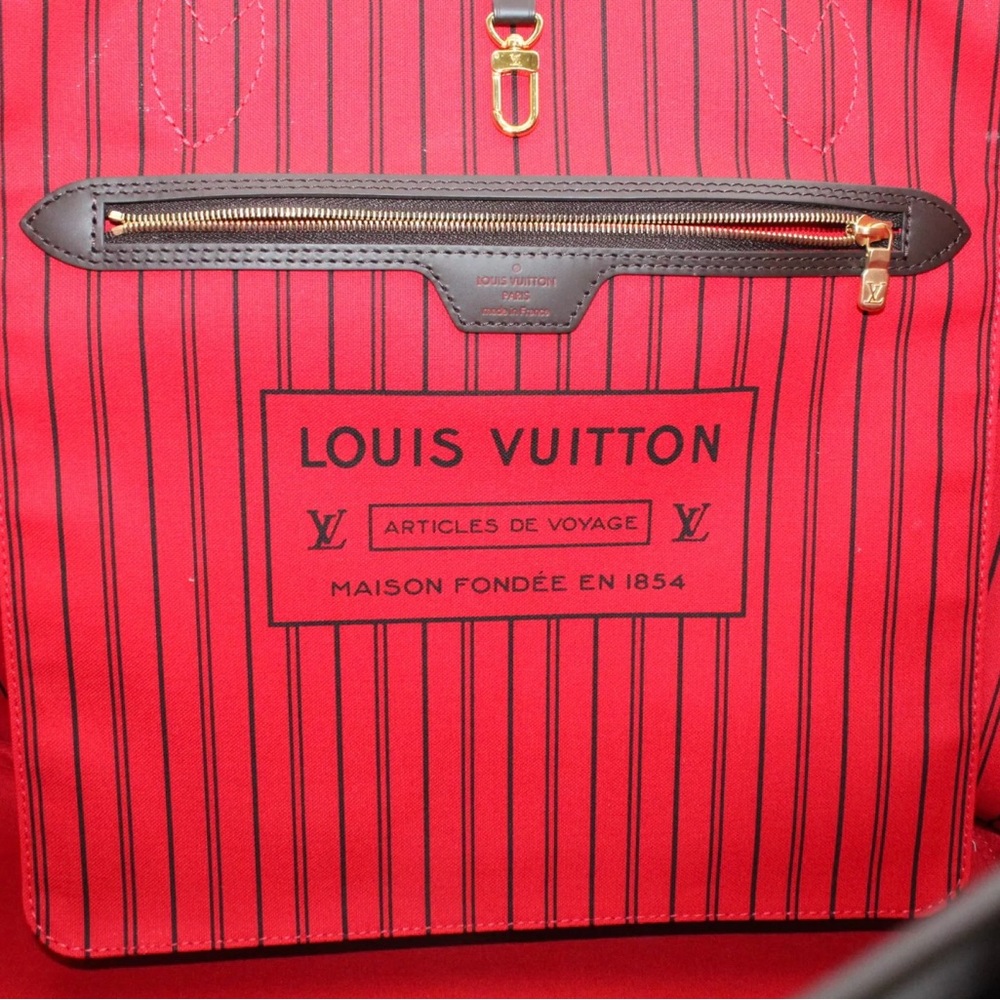LOUIS VUITTON  Damier Ebene Neverfull GM. MADE IN FRANCE - Picture 5 of 7